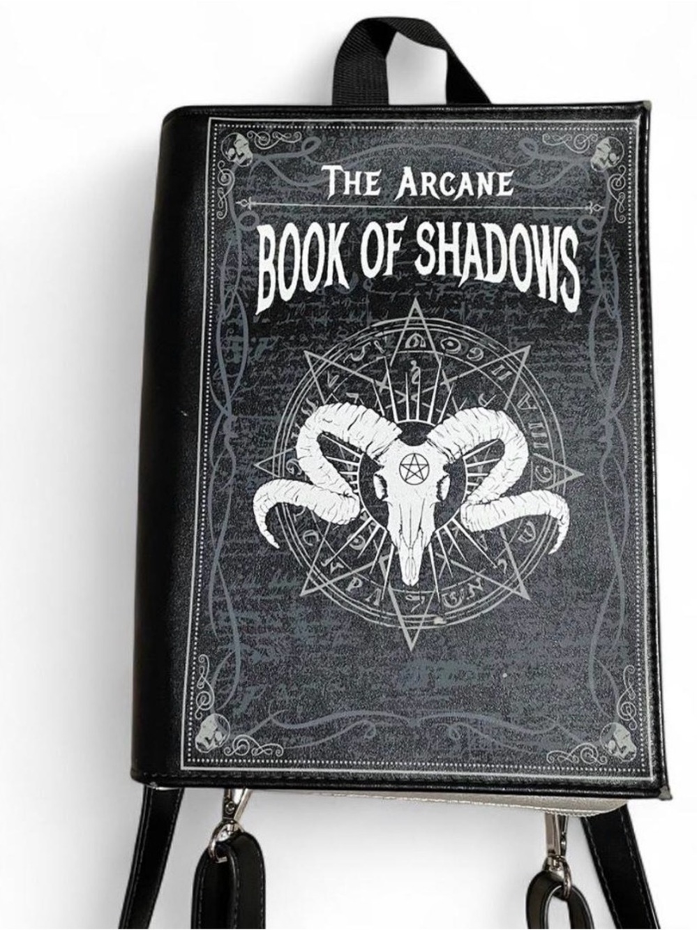 Spencer's Arcane Book of Shadows Convertible Mini Backpack - Fair Condition